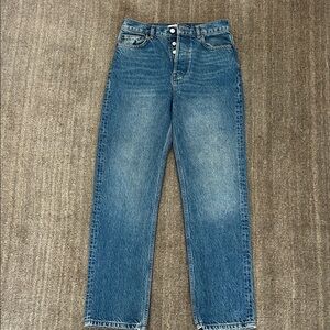 Reformation Indigo Straight-Leg Jeans